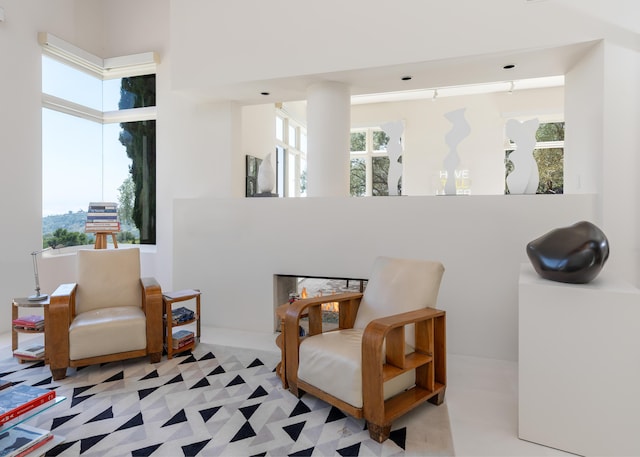 191 E Mountain Dr, Montecito, CA 93108 - living area featuring tile patterned floors