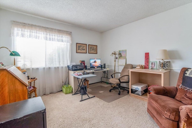 1300 E Airport Ave, Lompoc, CA 93436 - office with carpet and a textured ceiling