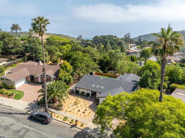 1412 Crestline Dr, Santa Barbara, CA 93105 - aerial view of property and surrounding area