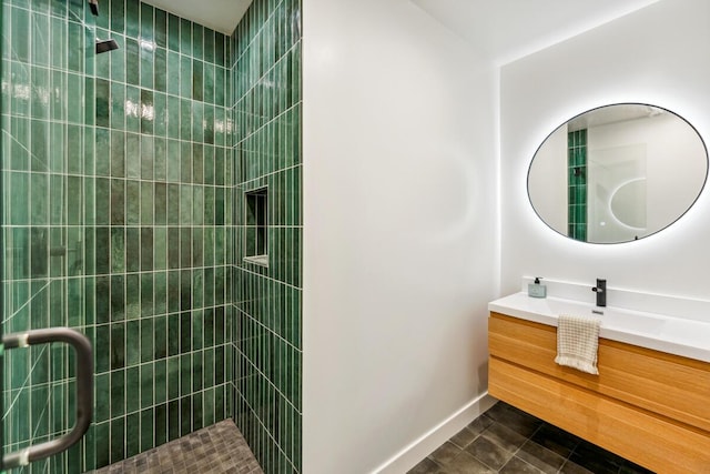 1412 Crestline Dr, Santa Barbara, CA 93105 - full bath with vanity and a tile shower
