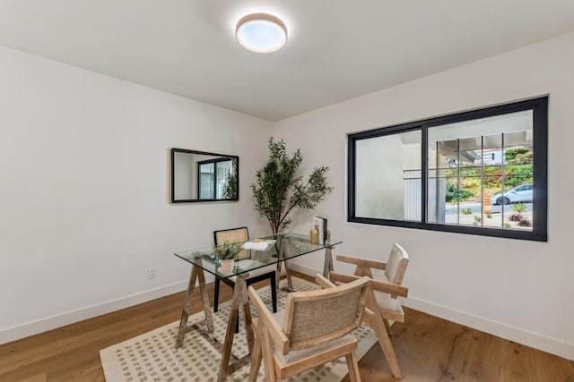 1412 Crestline Dr, Santa Barbara, CA 93105 - office area with baseboards and wood finished floors