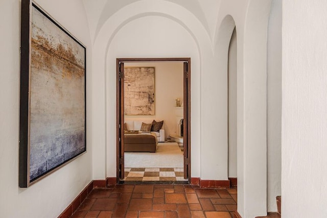 405 Toro Canyon Rd, Carpinteria, CA 93013 - hall featuring baseboards and arched walkways