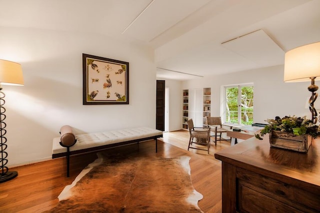 405 Toro Canyon Rd, Carpinteria, CA 93013 - hall with light wood-type flooring and built in shelves