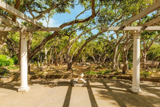 405 Toro Canyon Rd, Carpinteria, CA 93013 - view of patio / terrace with a pergola