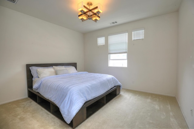 6607 Fathom Way, Goleta, CA 93117 - bedroom featuring carpet floors and a chandelier