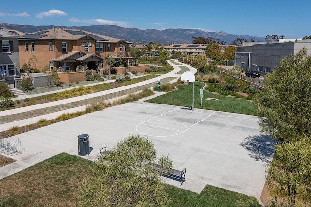 6607 Fathom Way, Goleta, CA 93117 - view of sport court featuring community basketball court, a residential view, and a mountain view