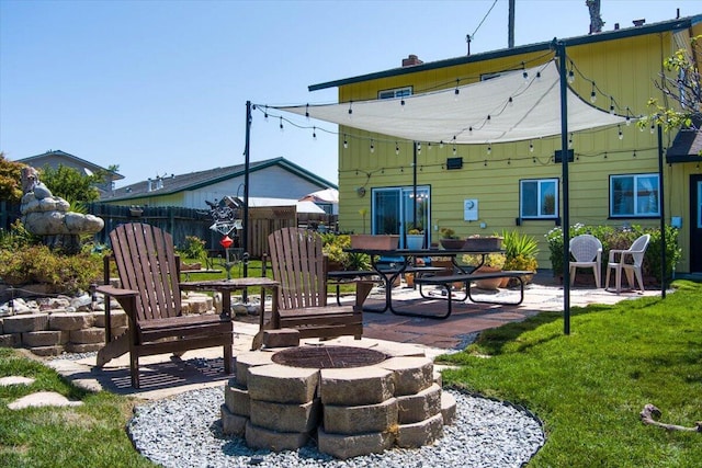 412 Milky Way, Lompoc, CA 93436 - view of patio with an outdoor fire pit
