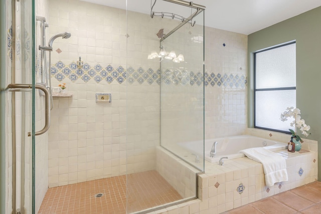 80 Bobcat Springs Rd, Buellton, CA 93427 - full bath with a shower stall, tile patterned floors, and a bath