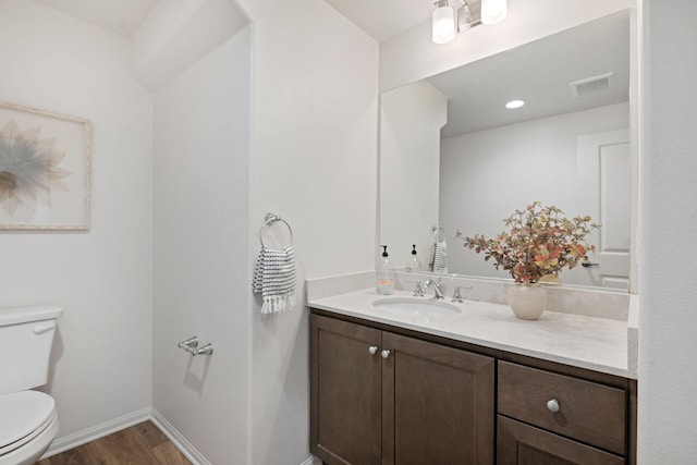 6594 Pipeline Pl, Goleta, CA 93117 - bathroom featuring vanity and wood finished floors