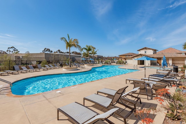 6594 Pipeline Pl, Goleta, CA 93117 - community pool with a patio area
