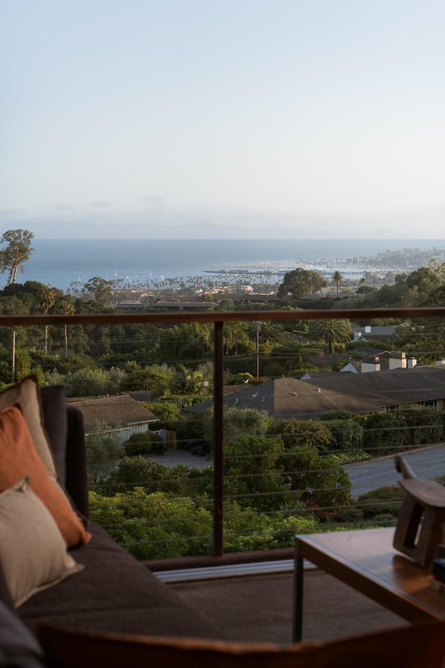 1944 Eucalyptus Hill Rd, Santa Barbara, CA 93108 - balcony featuring a water view