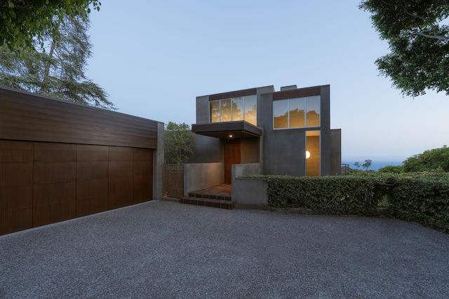 1944 Eucalyptus Hill Rd, Santa Barbara, CA 93108 - modern home featuring gravel driveway