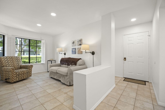 2171 Martinique Ln, Oxnard, CA 93035 - living area with light tile patterned floors and recessed lighting