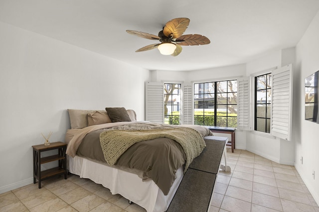 2171 Martinique Ln, Oxnard, CA 93035 - bedroom featuring light tile patterned flooring and ceiling fan