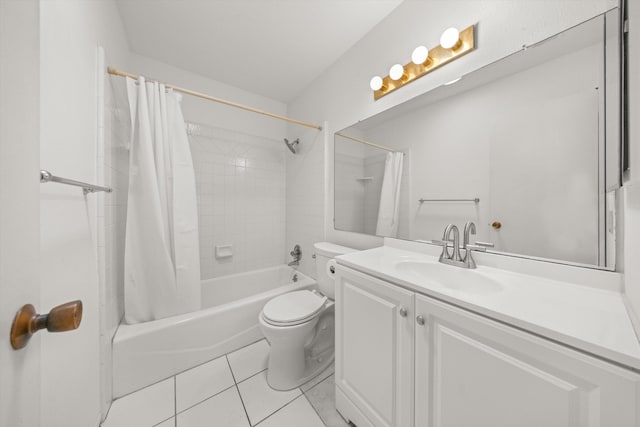 886 Raddue Ave, Santa Barbara, CA 93111 - full bath featuring shower / bath combo, vanity, and tile patterned floors