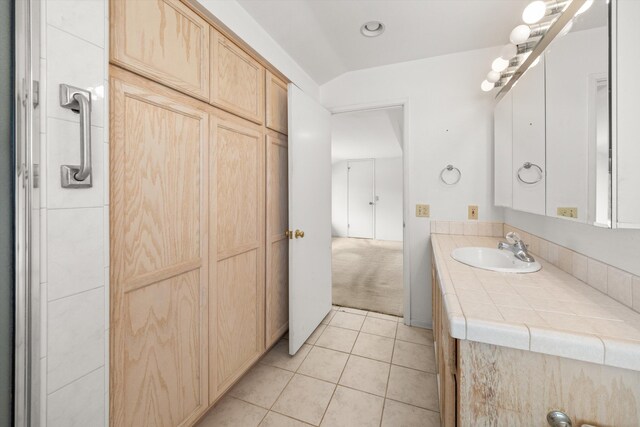 886 Raddue Ave, Santa Barbara, CA 93111 - bathroom with vanity and tile patterned floors
