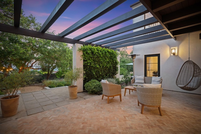 2641 Dorking Pl, Santa Barbara, CA 93105 - view of patio featuring a pergola