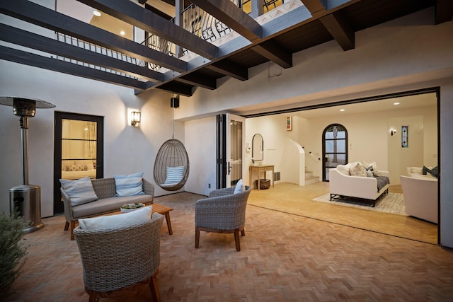 2641 Dorking Pl, Santa Barbara, CA 93105 - view of patio with an outdoor living space and a pergola