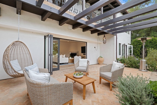 2641 Dorking Pl, Santa Barbara, CA 93105 - view of patio with a pergola and outdoor lounge area