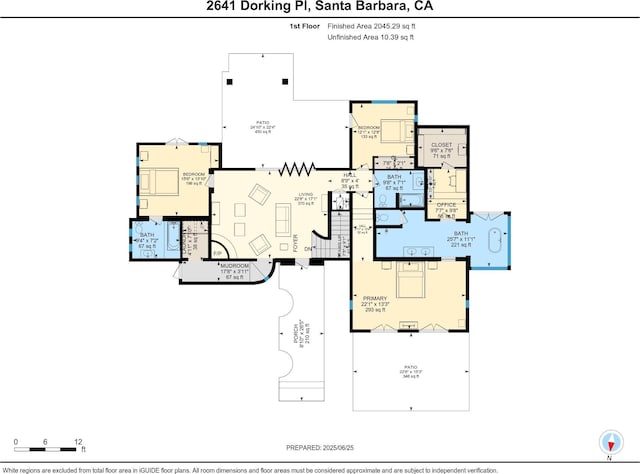 2641 Dorking Pl, Santa Barbara, CA 93105 - view of home floor plan