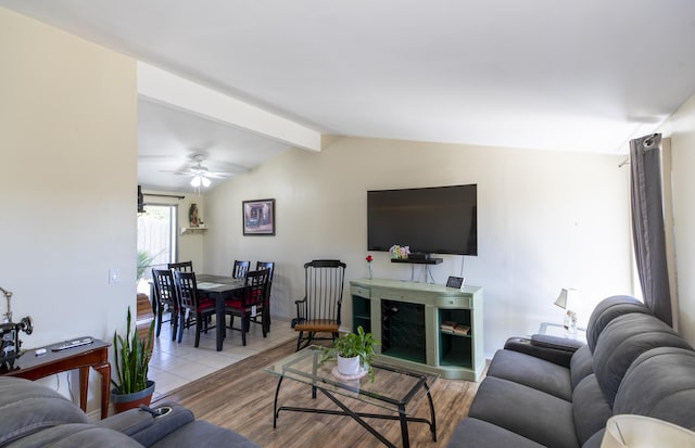 3608 Via Orilla, Lompoc, CA 93436 - living room featuring wood finished floors and a ceiling fan