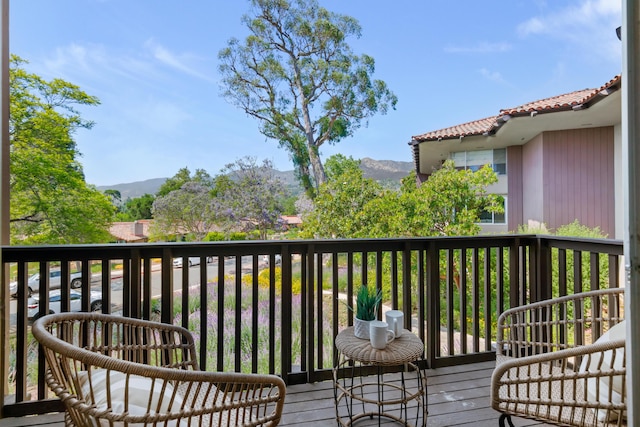 2727 Miradero Dr Unit 209, Santa Barbara, CA 93105 - deck featuring a mountain view
