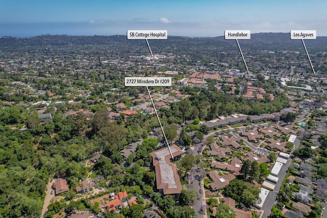 2727 Miradero Dr Unit 209, Santa Barbara, CA 93105 - aerial overview of property's location