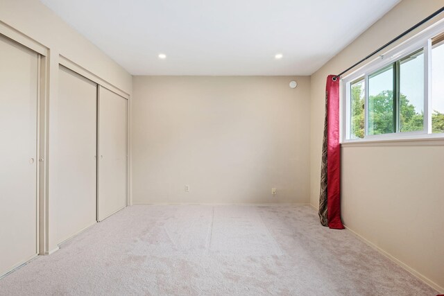 622 Colfax Ct, Goleta, CA 93117 - unfurnished bedroom featuring carpet floors, recessed lighting, and two closets