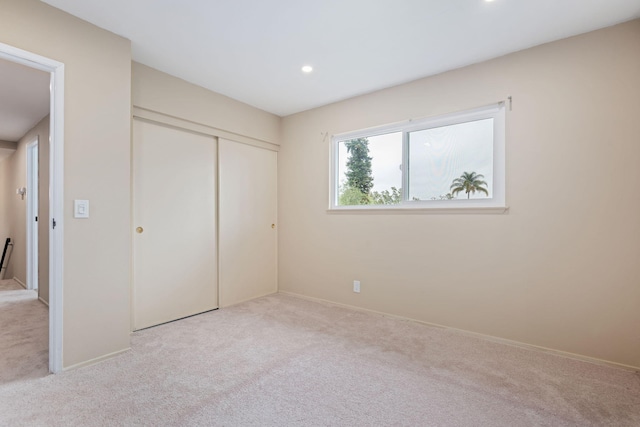 622 Colfax Ct, Goleta, CA 93117 - unfurnished bedroom with carpet flooring, a closet, and recessed lighting