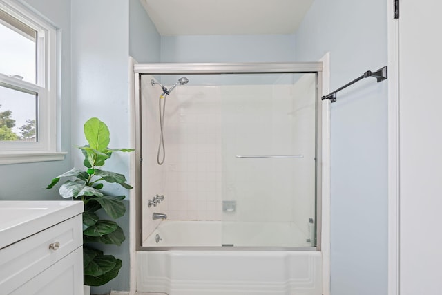 622 Colfax Ct, Goleta, CA 93117 - bathroom with enclosed tub / shower combo and vanity