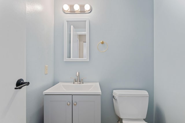 622 Colfax Ct, Goleta, CA 93117 - half bathroom with vanity and toilet