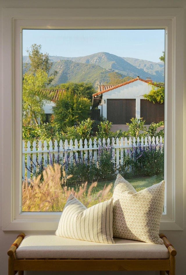 251 Cloydon Cir, Montecito, CA 93108 - living area featuring a mountain view