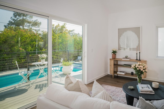 251 Cloydon Cir, Montecito, CA 93108 - living area with wood finished floors and baseboards