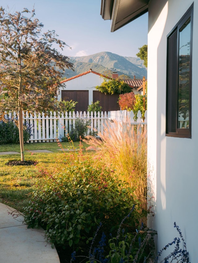 251 Cloydon Cir, Montecito, CA 93108 - view of yard featuring a mountain view
