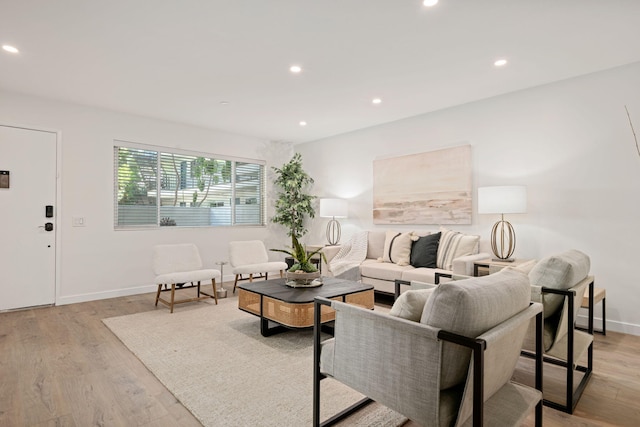 1701 Anacapa St Unit 6, Santa Barbara, CA 93101 - living area with recessed lighting and light wood-style flooring