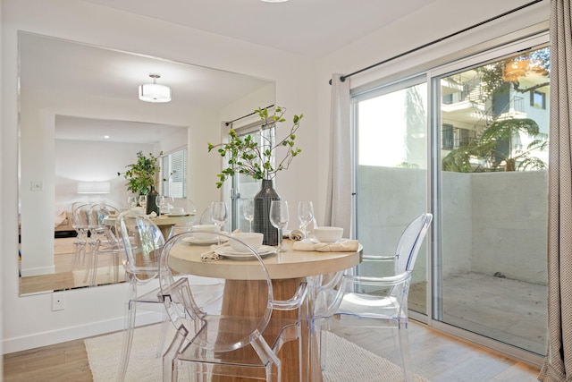 1701 Anacapa St Unit 6, Santa Barbara, CA 93101 - dining room with wood finished floors and baseboards