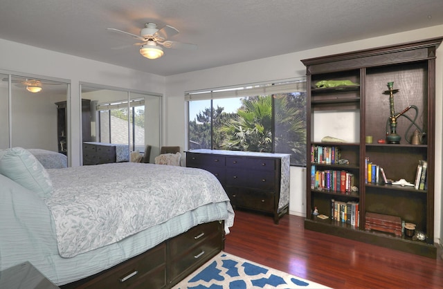 4014 Primavera Rd Unit A, Santa Barbara, CA 93110 - bedroom featuring wood finished floors and a ceiling fan
