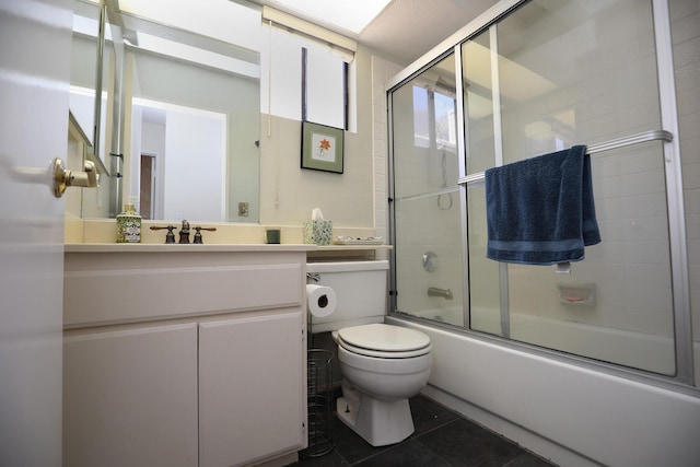 4014 Primavera Rd Unit A, Santa Barbara, CA 93110 - full bath with tile patterned floors, shower / bath combination with glass door, and vanity