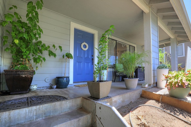 4014 Primavera Rd Unit A, Santa Barbara, CA 93110 - doorway to property featuring covered porch