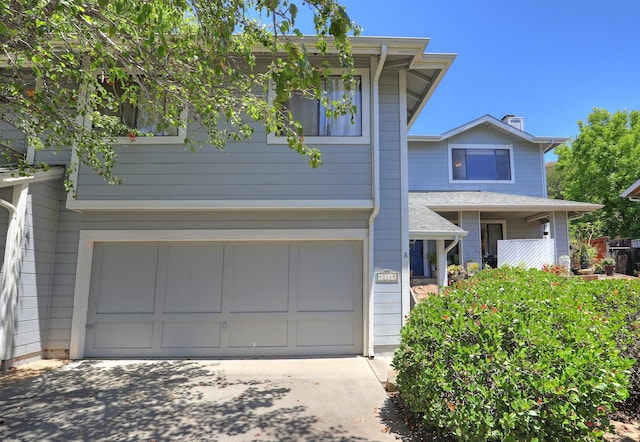 4014 Primavera Rd Unit A, Santa Barbara, CA 93110 - view of front of home with a garage and concrete driveway
