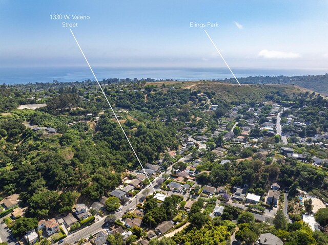 1330 W Valerio St, Santa Barbara, CA 93101 - aerial perspective of suburban area