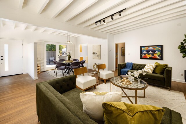1330 W Valerio St, Santa Barbara, CA 93101 - living room with baseboards and wood finished floors