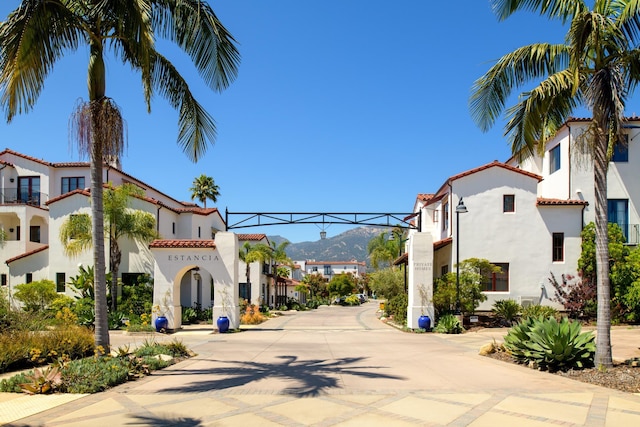 3718 State St Unit 314, Santa Barbara, CA 93105 - view of concrete road featuring a residential view and a mountain view