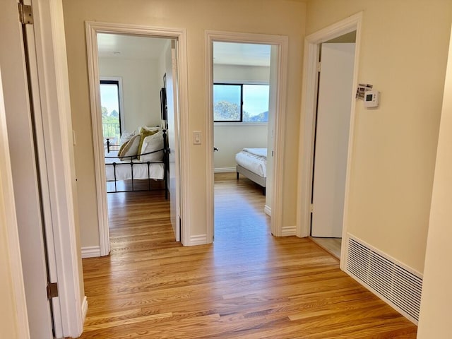 19 W Quinto St, Santa Barbara, CA 93105 - hallway with light wood-style flooring and baseboards