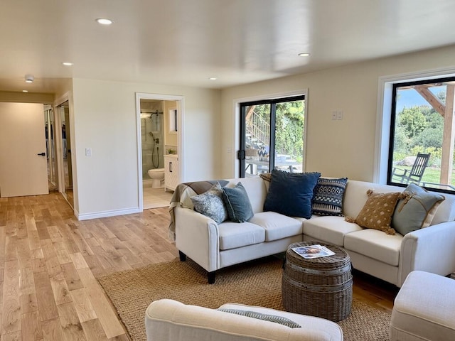 19 W Quinto St, Santa Barbara, CA 93105 - living area with plenty of natural light, light wood finished floors, and recessed lighting