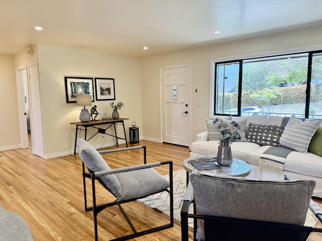 19 W Quinto St, Santa Barbara, CA 93105 - living area featuring recessed lighting and light wood-style flooring