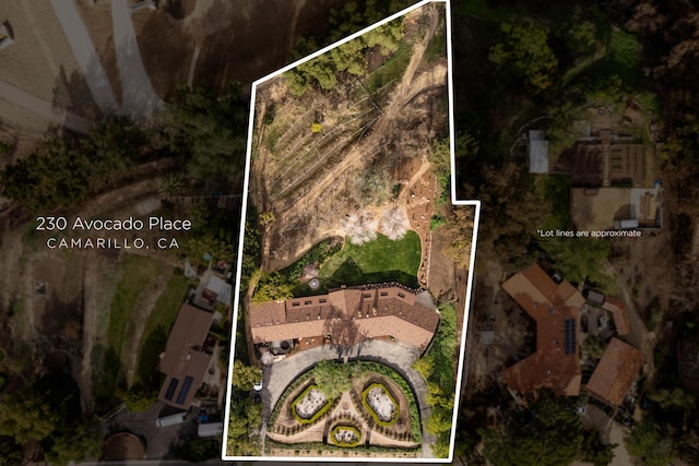 230 Avocado Pl, Camarillo, CA 93010 - map / location with property boundaries highlighted