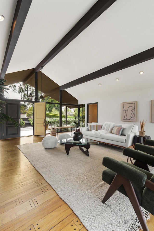230 Avocado Pl, Camarillo, CA 93010 - living area with hardwood / wood-style floors and recessed lighting