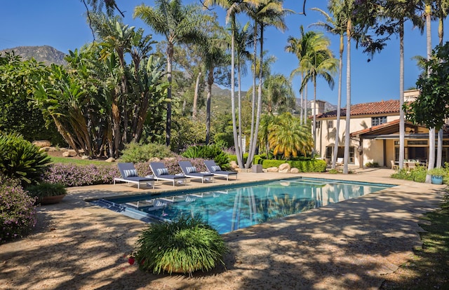 771 Via Manana, Montecito, CA 93108 - outdoor pool featuring a patio and a mountain view