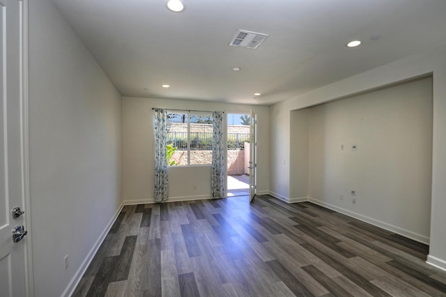 6628 Sand Castle Pl Unit C-7, Goleta, CA 93117 - spare room featuring dark wood finished floors and recessed lighting